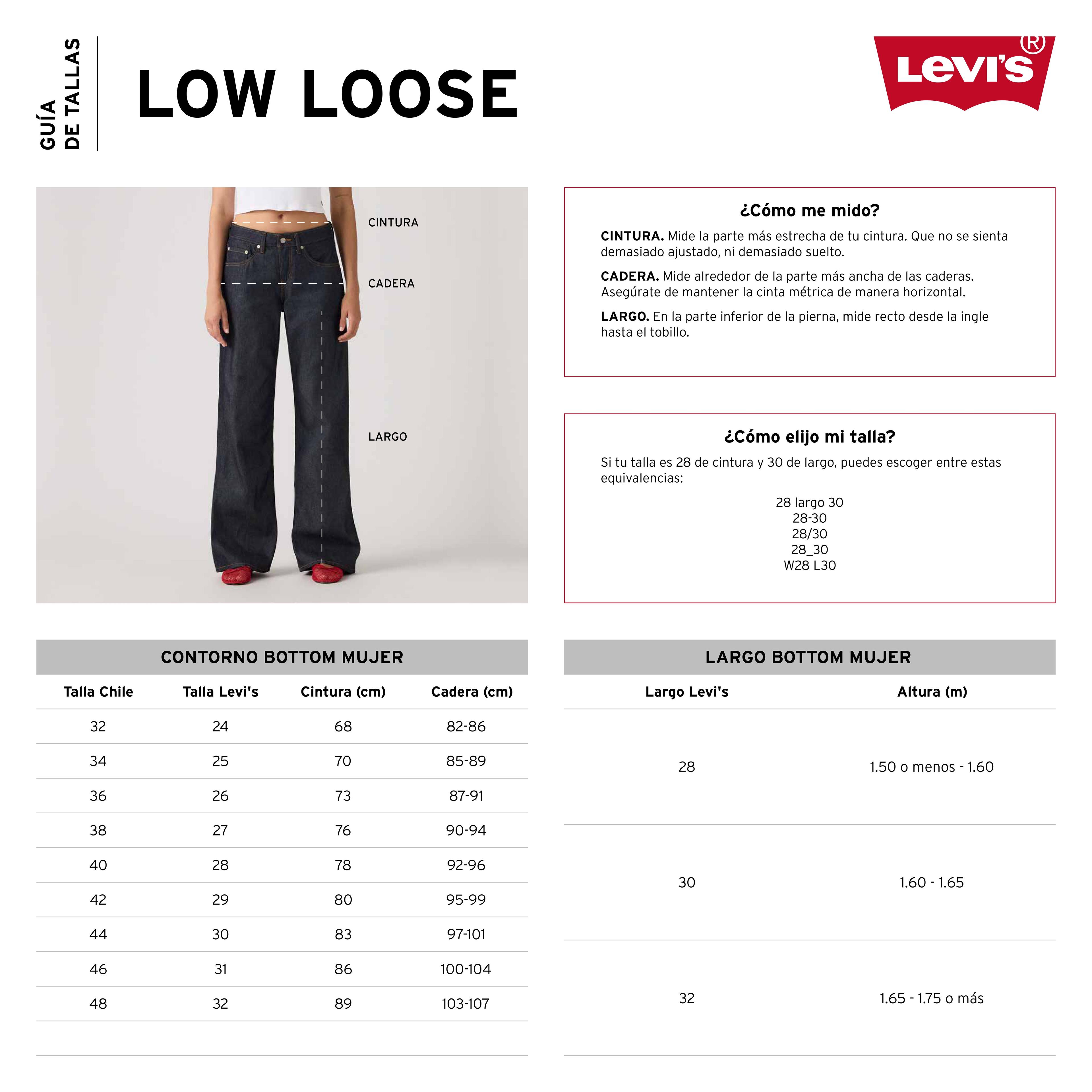 Jeans Mujer Low Loose Azul Levis A5566-0028-4