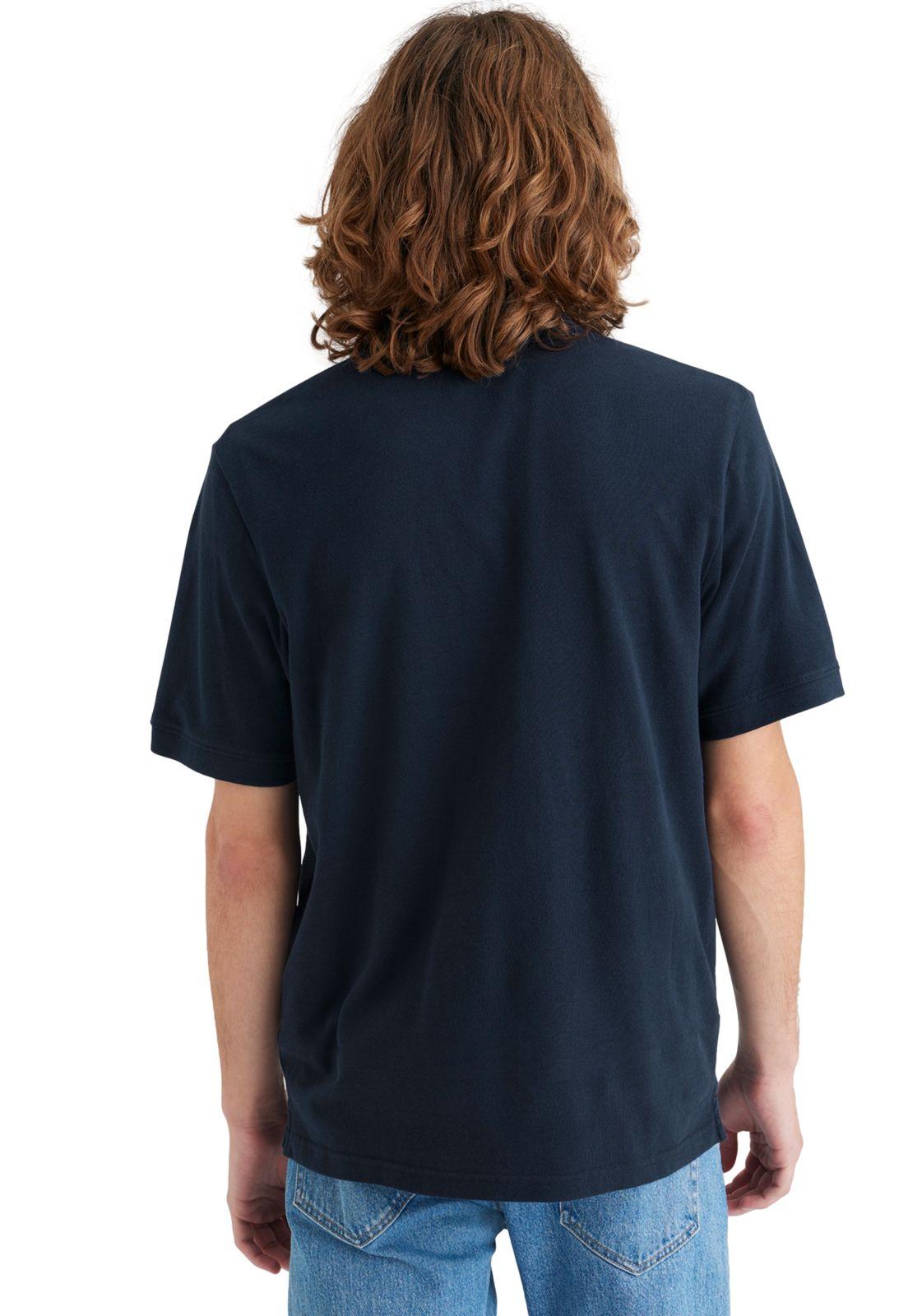 Polera Hombre Polo Rib Collar Regular Fit Azul A6925-0002-2