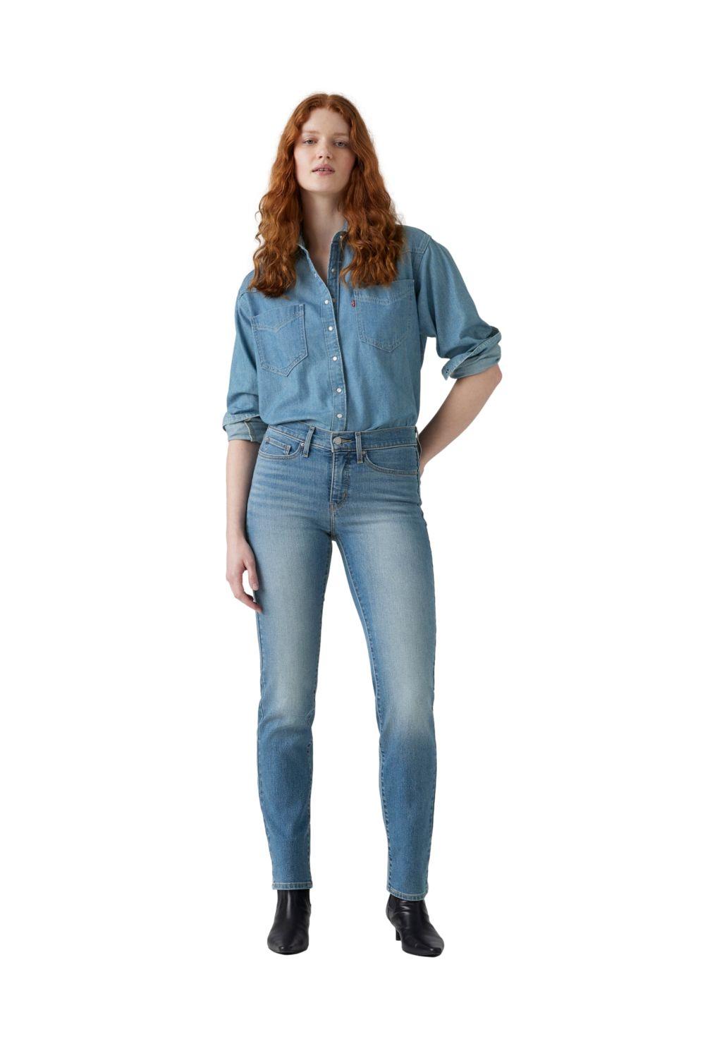 Jeans Mujer 314 Shaping Straight Celeste Levis 19631-0279-3