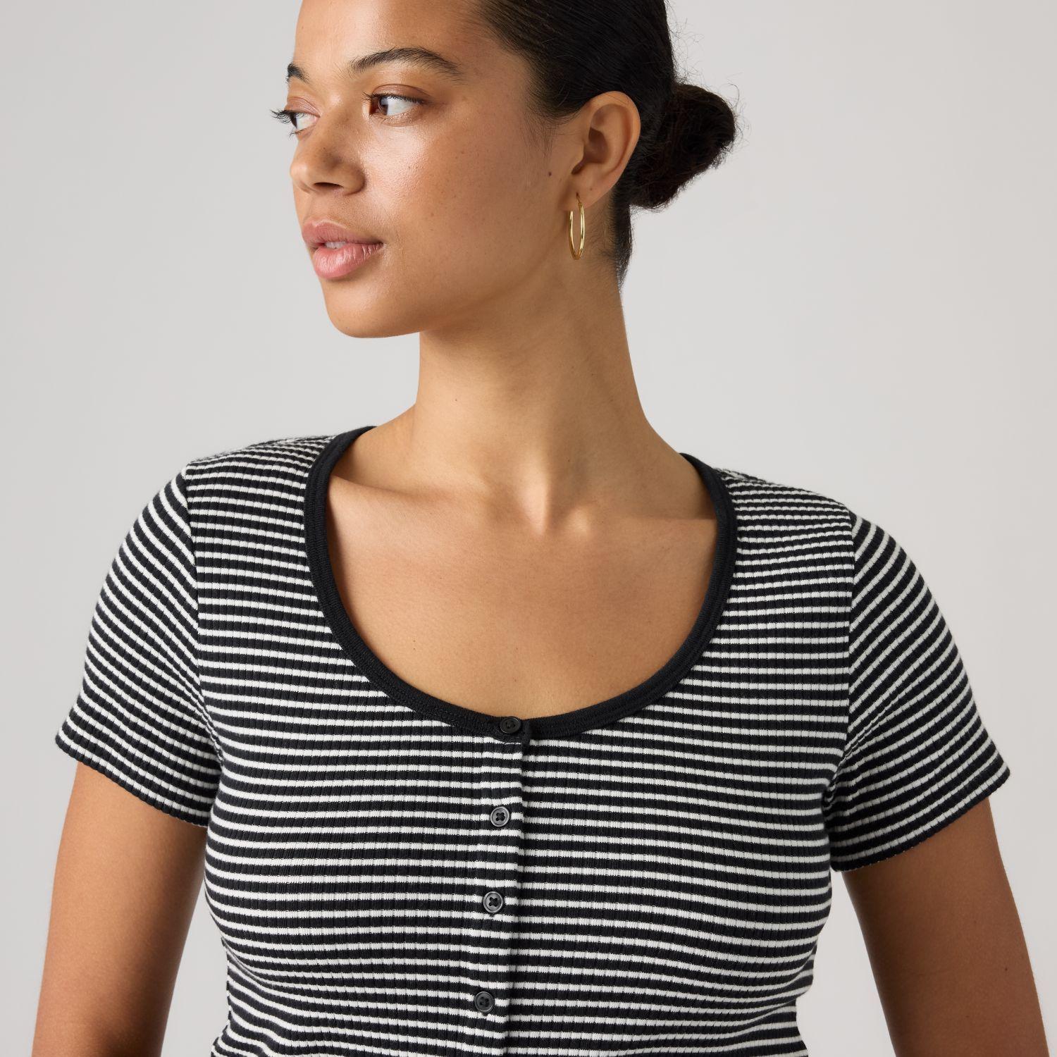 Camisa Mujer Austen Button Through Negro Levis 0087U-0004-3