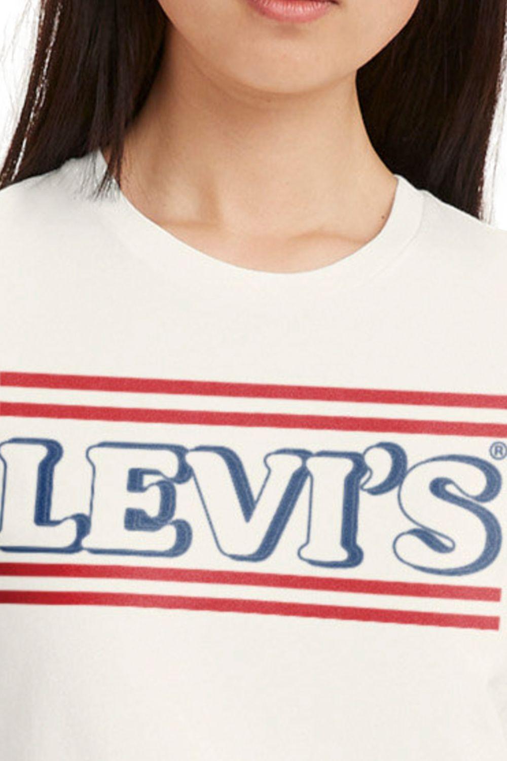 Polera Mujer Regular Fit Blanco Levis 17369-2538-2