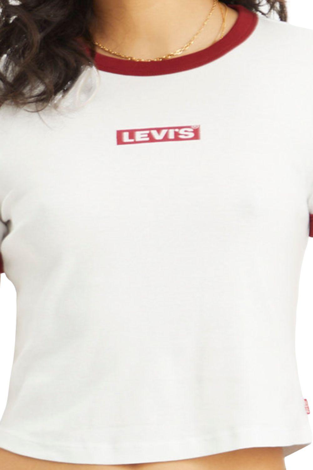 Polera Mujer Mini Ringer Blanco Levis A3523-0098-1