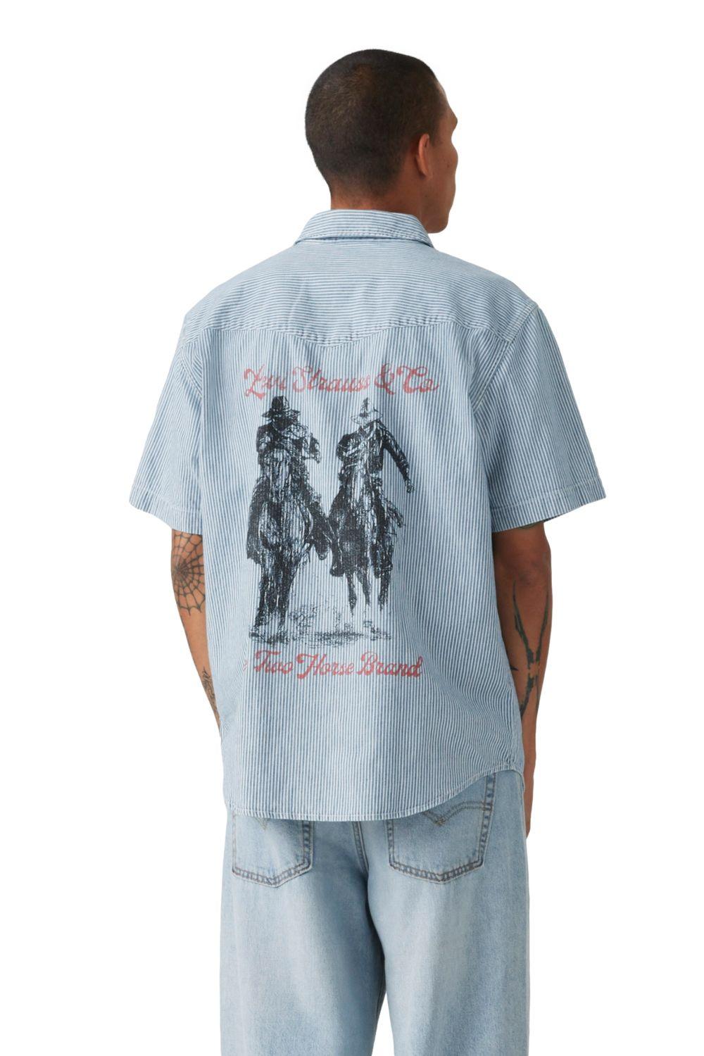 Camisa Hombre Relaxed Fit Western Celeste Levis A5722-0032-1