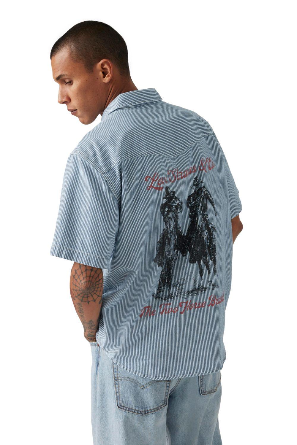 Camisa Hombre Relaxed Fit Western Celeste Levis A5722-0032-2