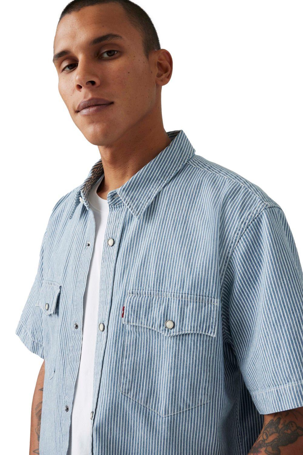 Camisa Hombre Relaxed Fit Western Celeste Levis A5722-0032-3