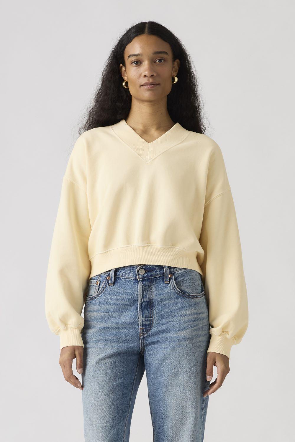 Polerón Mujer Vintage Vneck Beige Levis 005IF-0005-0