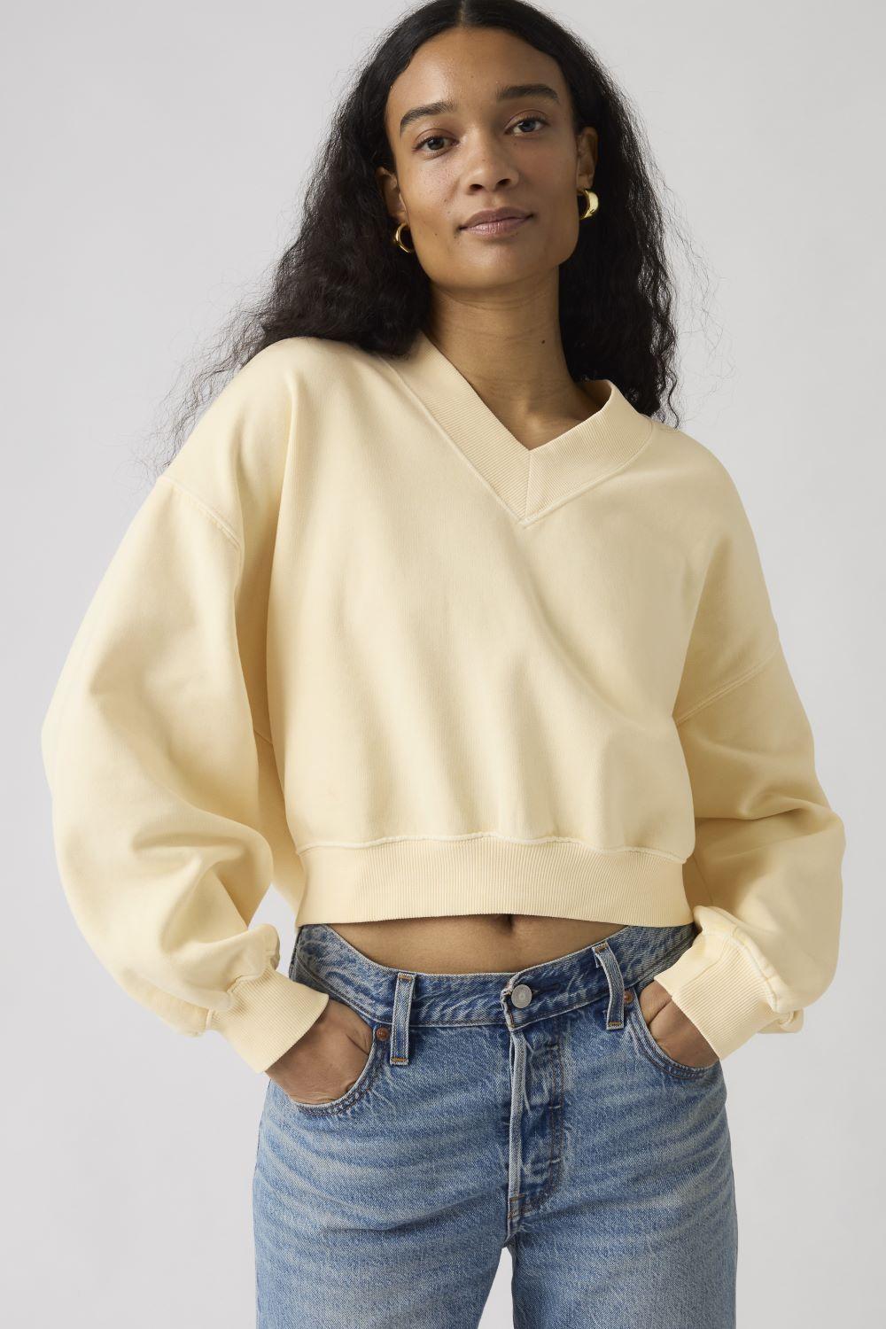 Polerón Mujer Vintage Vneck Beige Levis 005IF-0005-2