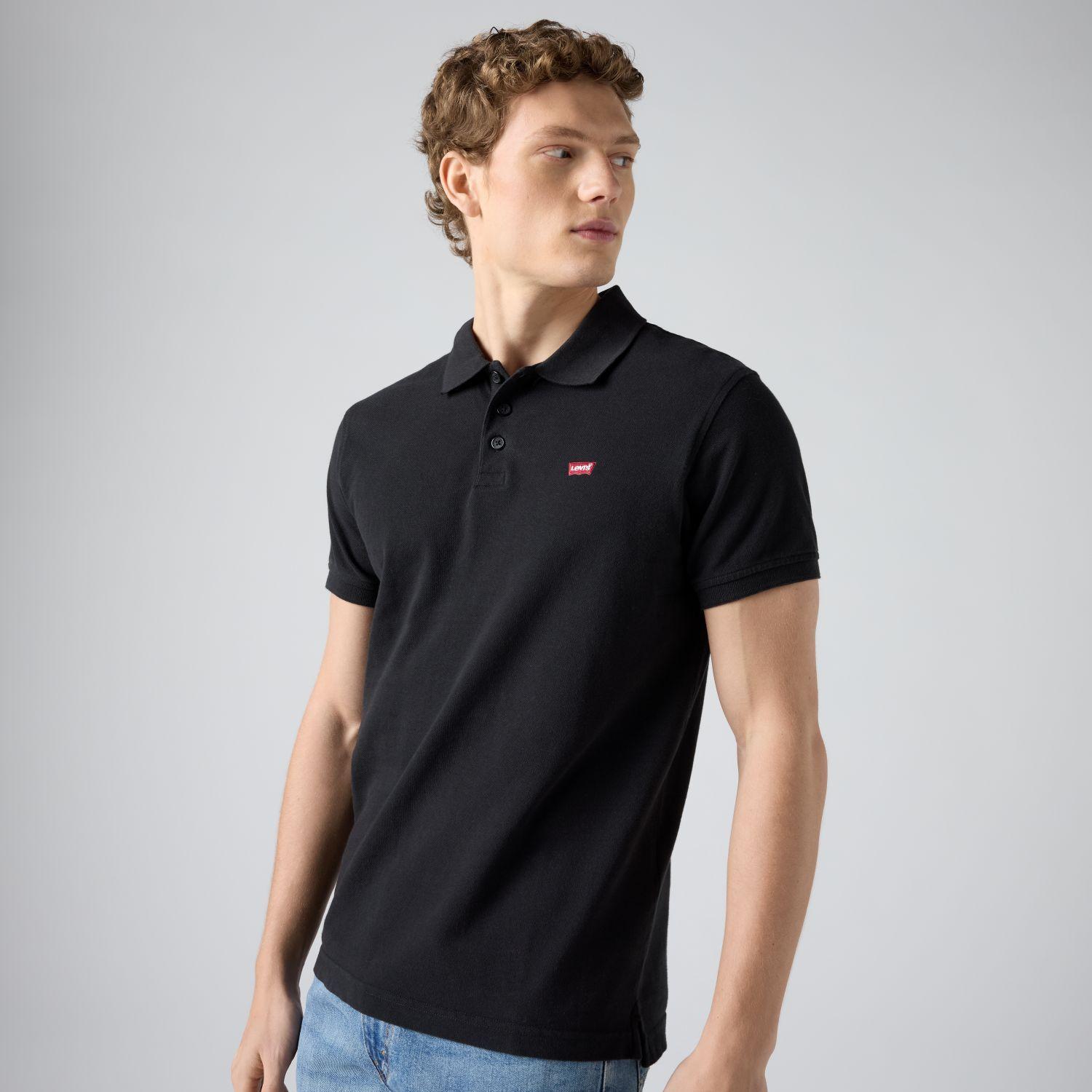 Polera Hombre Regular Fit Lisa con Logo Negro Levis 35883-0007-2