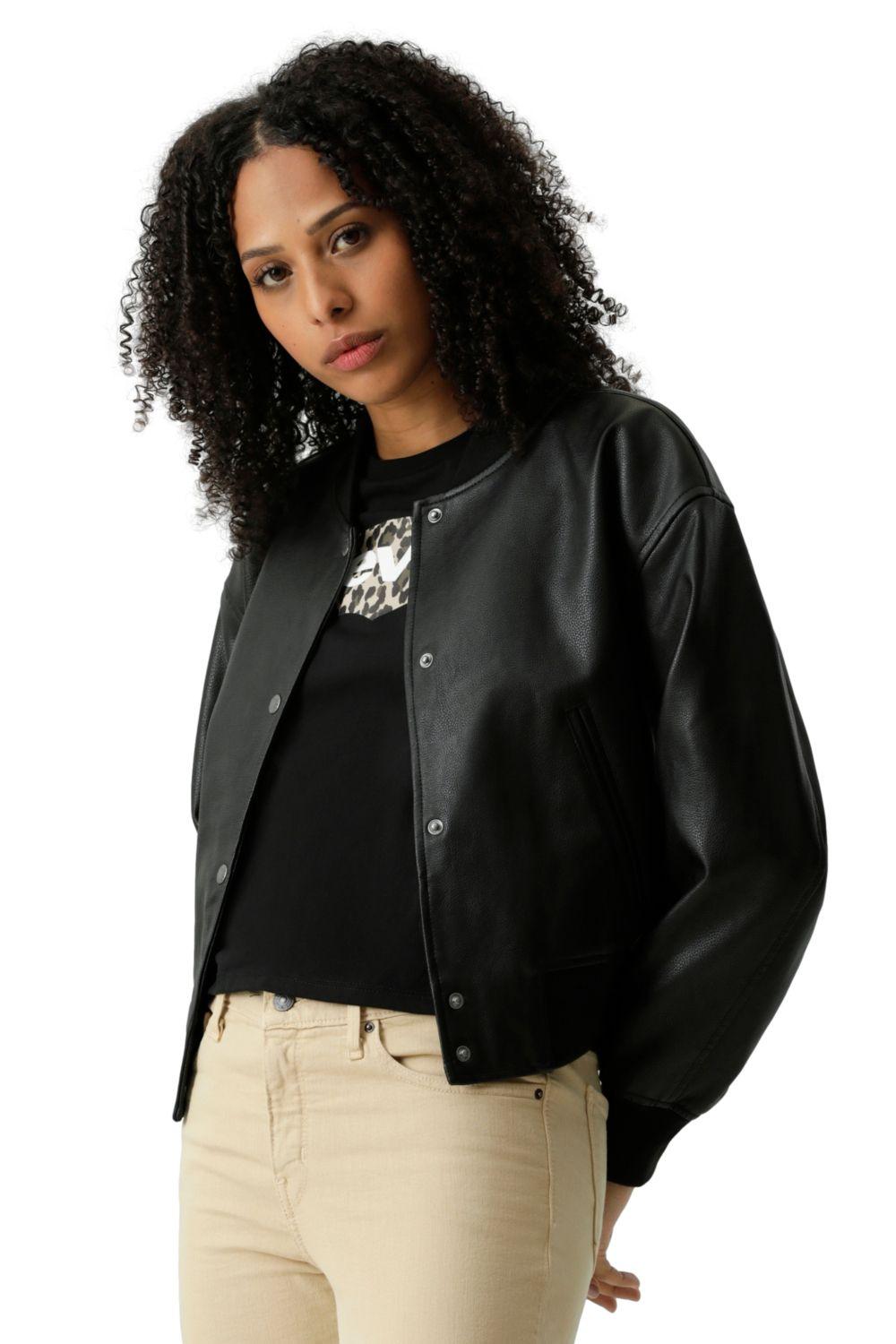 Chaqueta Mujer Cropped Bomber Negro Levis 59544-0613-3