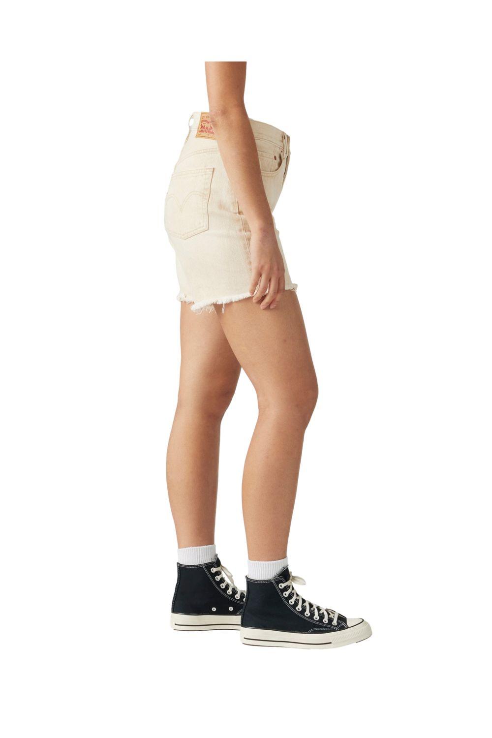 Shorts Mujer 501 Mid Thigh Short Beige Levis 85833-0081-1