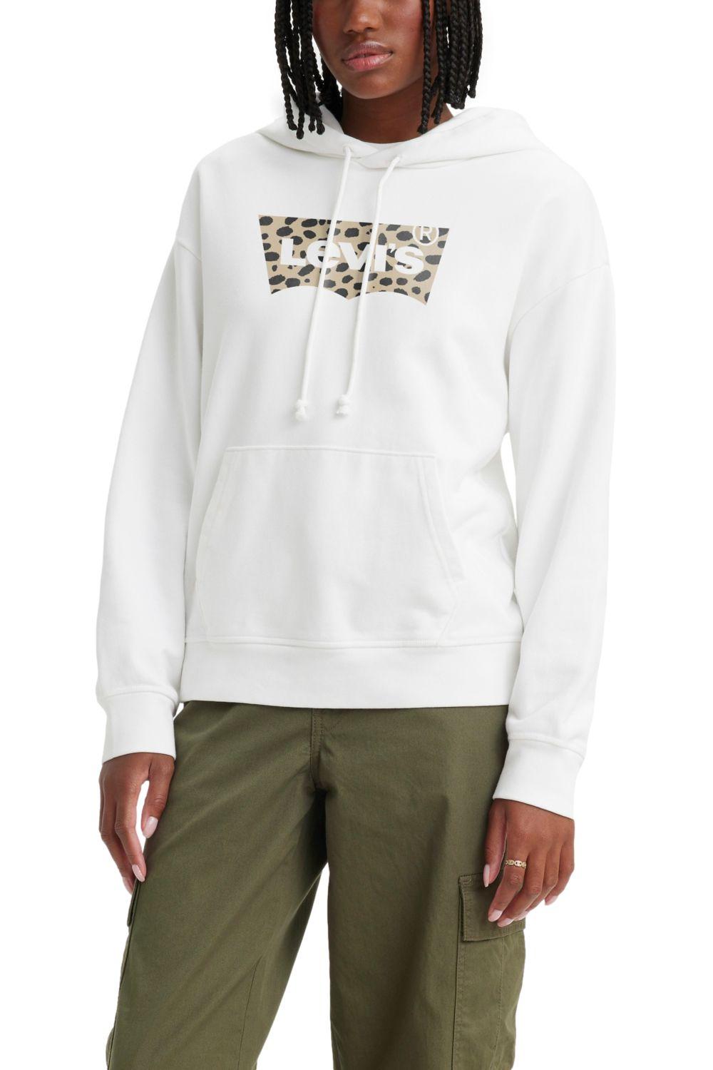 Polerón Mujer Regular Fit Capucha Blanco Levis 18487-0272-0
