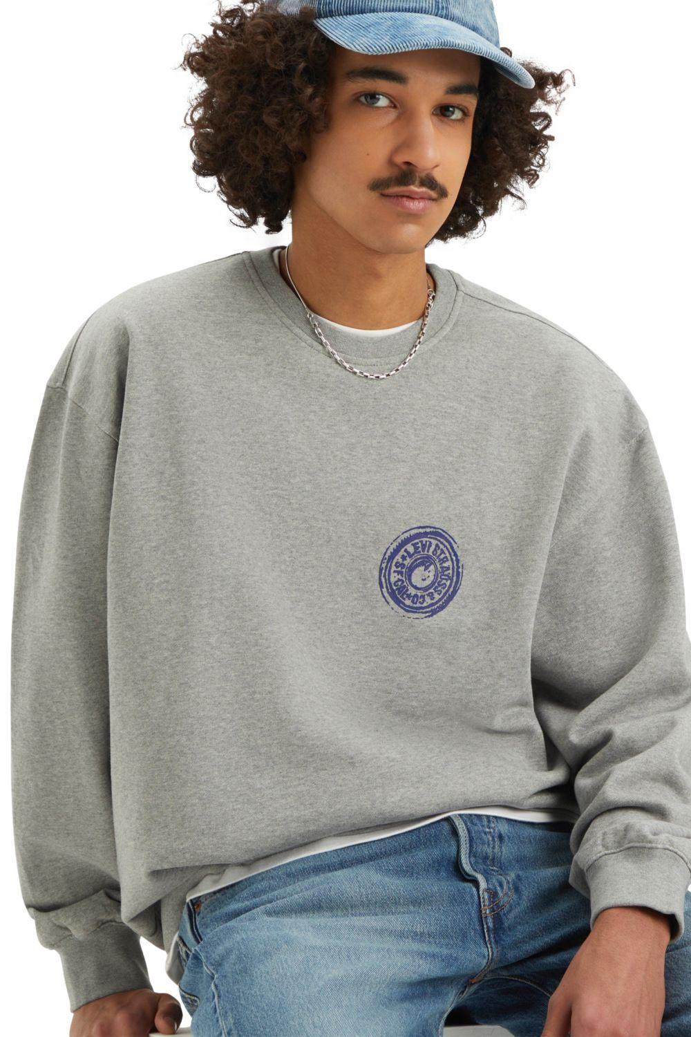 Polerón Hombre Relaxd Graphic Crew Gris Levis 38712-0270-2
