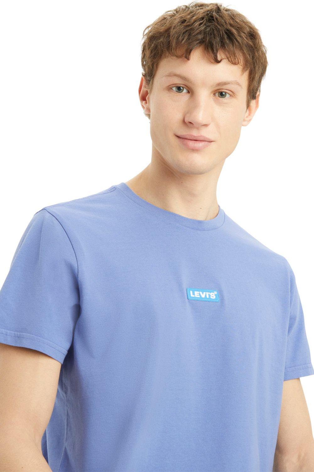 Polera Hombre Ss Relaxed Baby Tab T Azul Levis 79554-0094-3