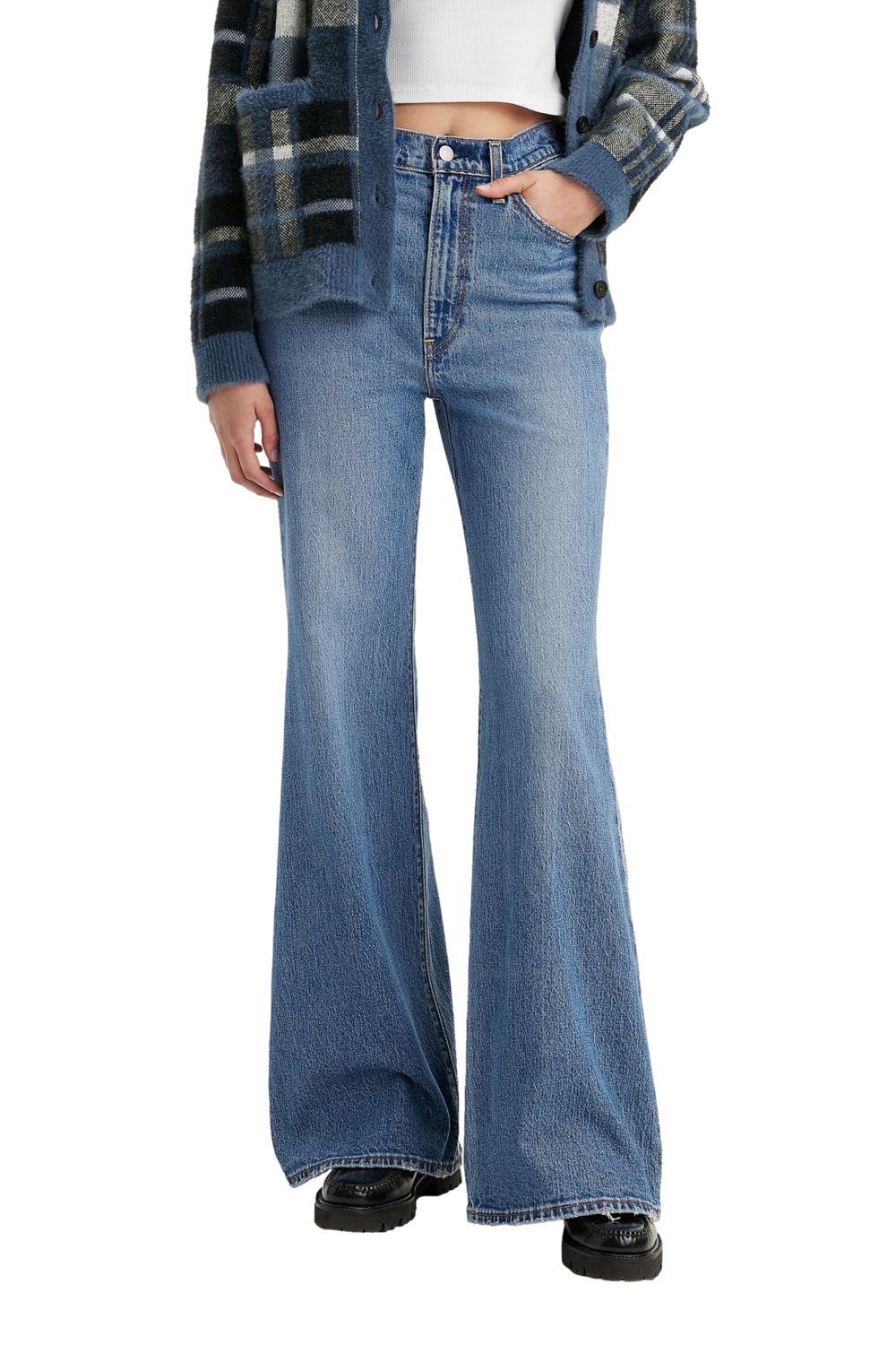 Jeans Mujer Ribcage Bells Azul Levis A7503-0009-0