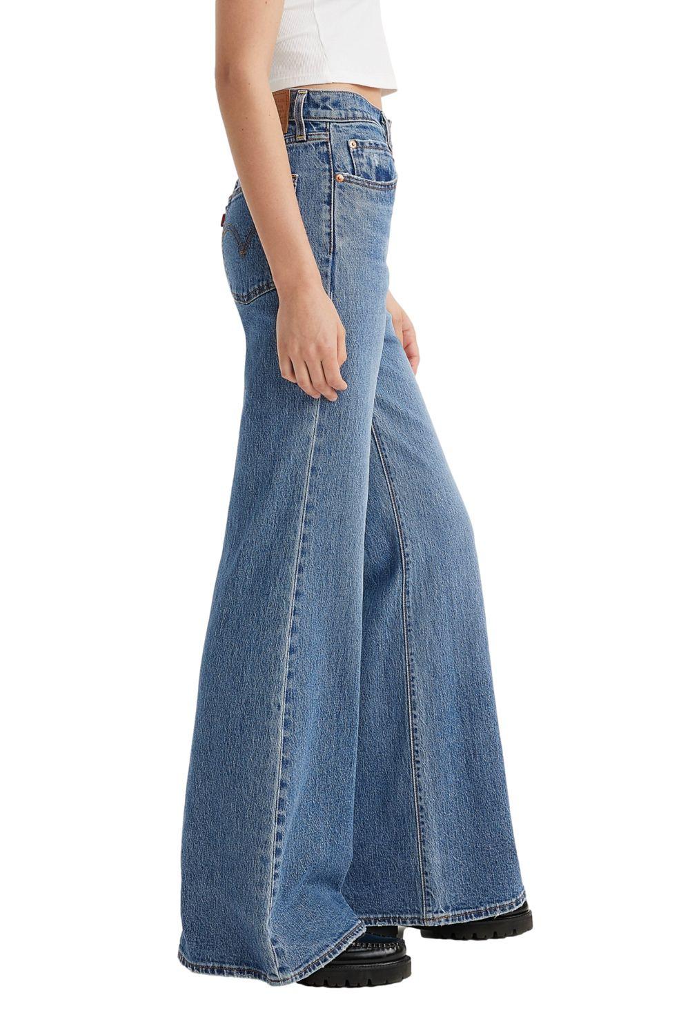 Jeans Mujer Ribcage Bells Azul Levis A7503-0009-1