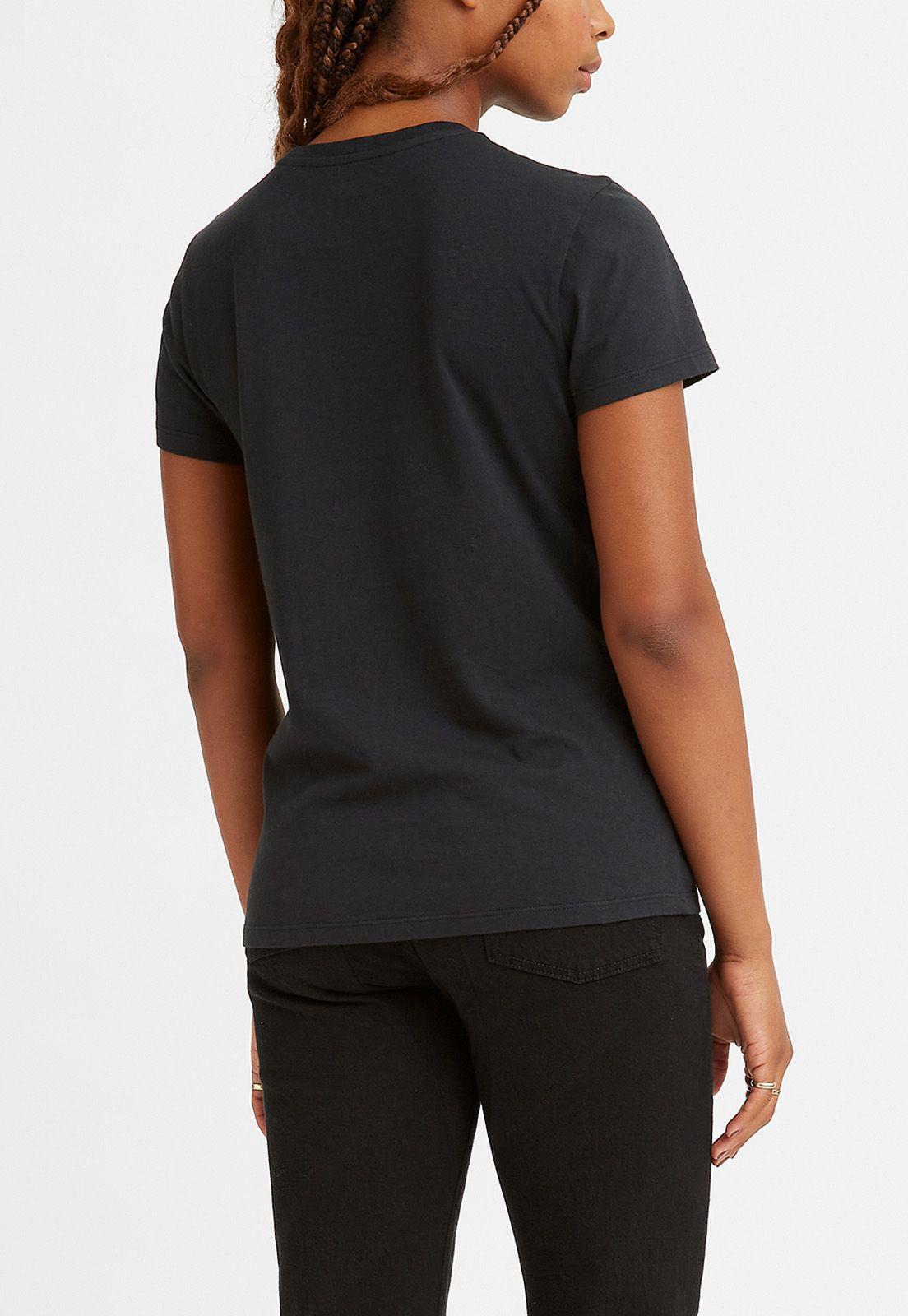 Polera Mujer Lisa con Logo Porter Negra Levis 17369-1771-1