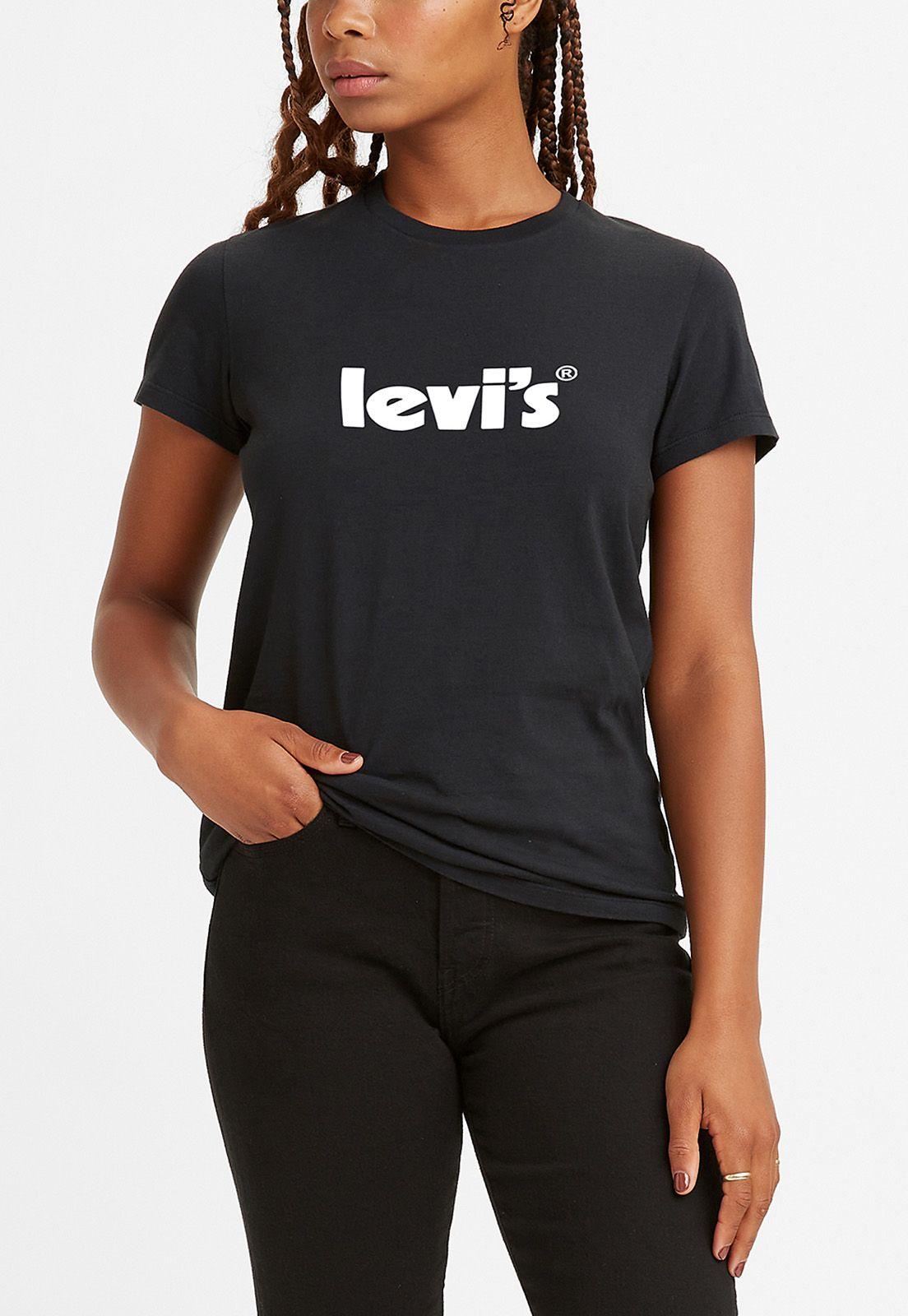 Polera Mujer Lisa con Logo Porter Negra Levis 17369-1771 Levi's