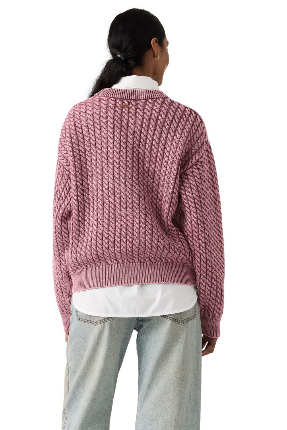 Sweater Mujer Leilah Cable Crewneck Rosado Levis 0063A-0000-1