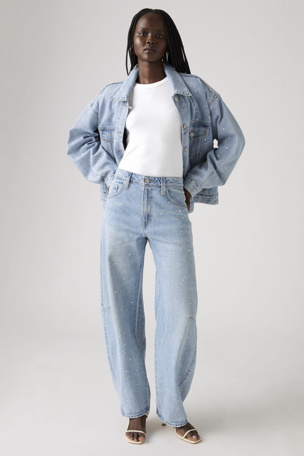 Jeans Mujer Baggy Dad Barrel Celeste Levis 0039A-0007-1