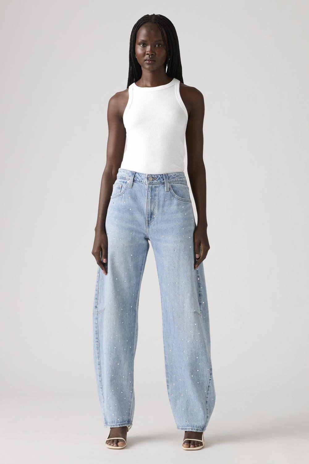 Jeans Mujer Baggy Dad Barrel Celeste Levis 0039A-0007-4