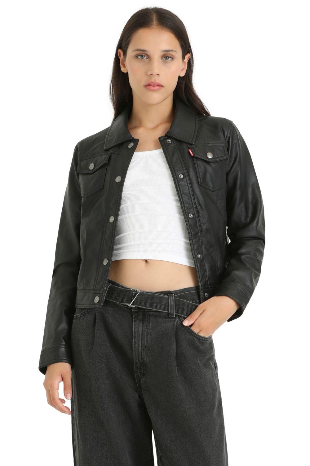 Chaqueta Mujer Pu Negro Levis 59544-0316-4
