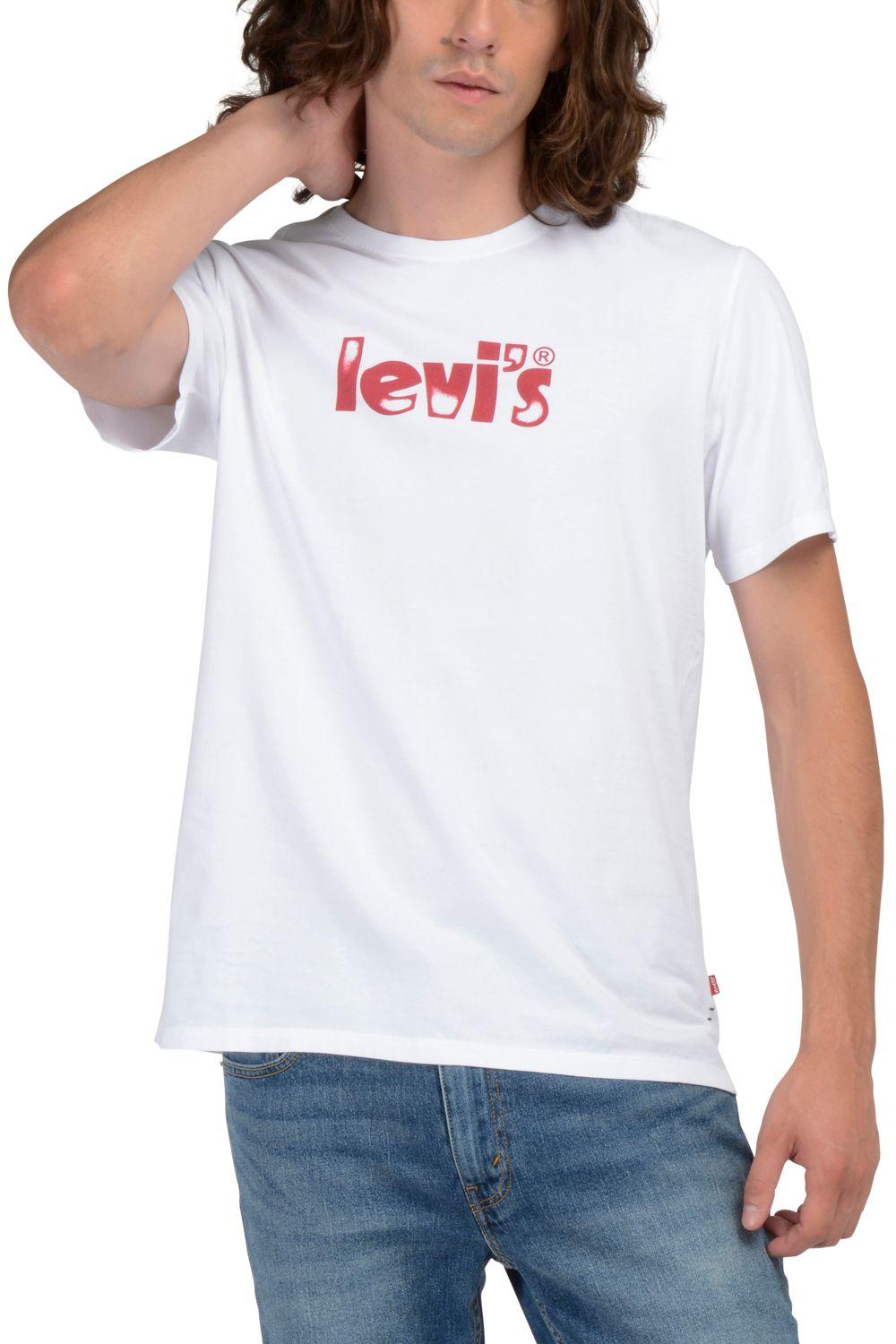 Polera Hombre Regular Fit Gráfica Blanco Levis 22025-5000-3