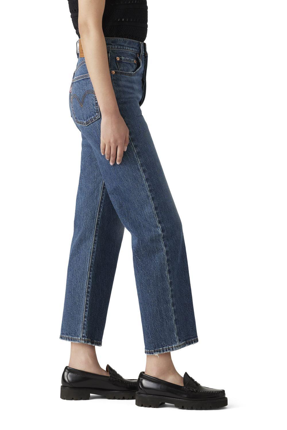 Jeans Mujer Ribcage Straight Ankle Azul Levis 72693-0218-1