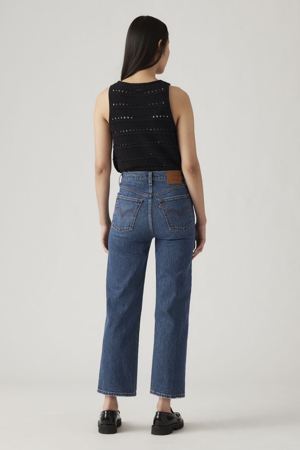 Jeans Mujer Ribcage Straight Ankle Azul Levis 72693-0218-2