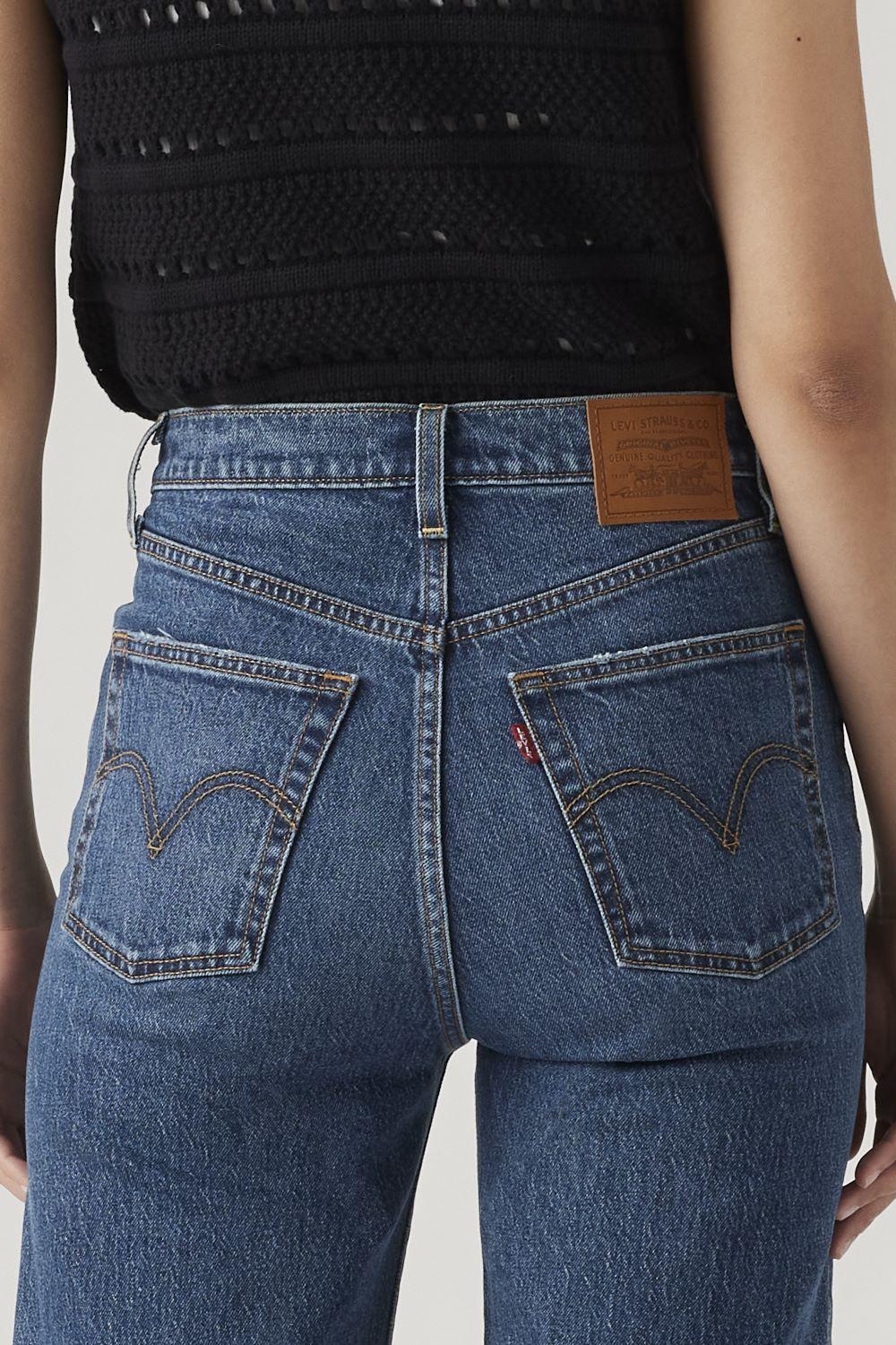 Jeans Mujer Ribcage Straight Ankle Azul Levis 72693-0218-4