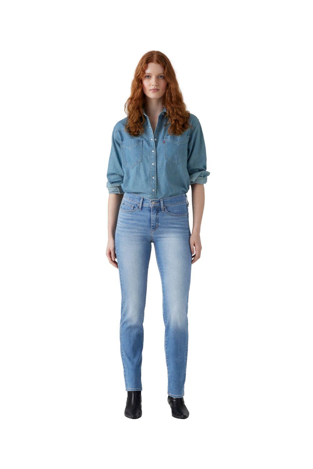 Jeans Mujer 314 Shaping Straight Azul Levis 19631-0298-3
