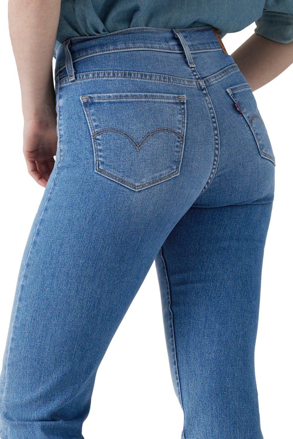 Jeans Mujer 314 Shaping Straight Azul Levis 19631-0298-4