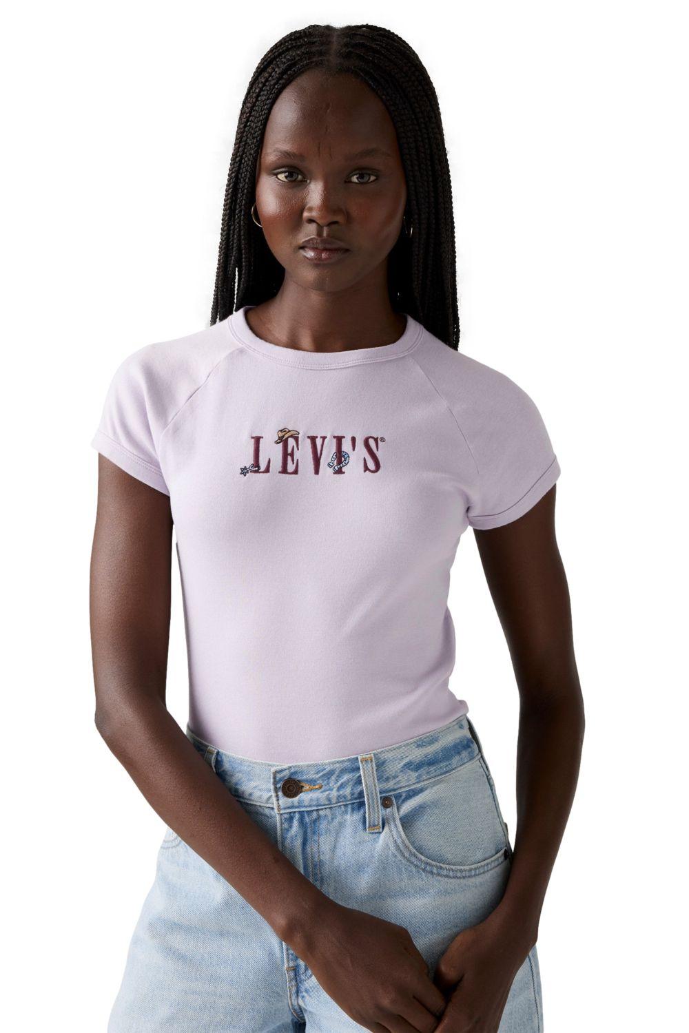 Polera Mujer Riley Raglan Tee Morado Levis 003R2-0002-2