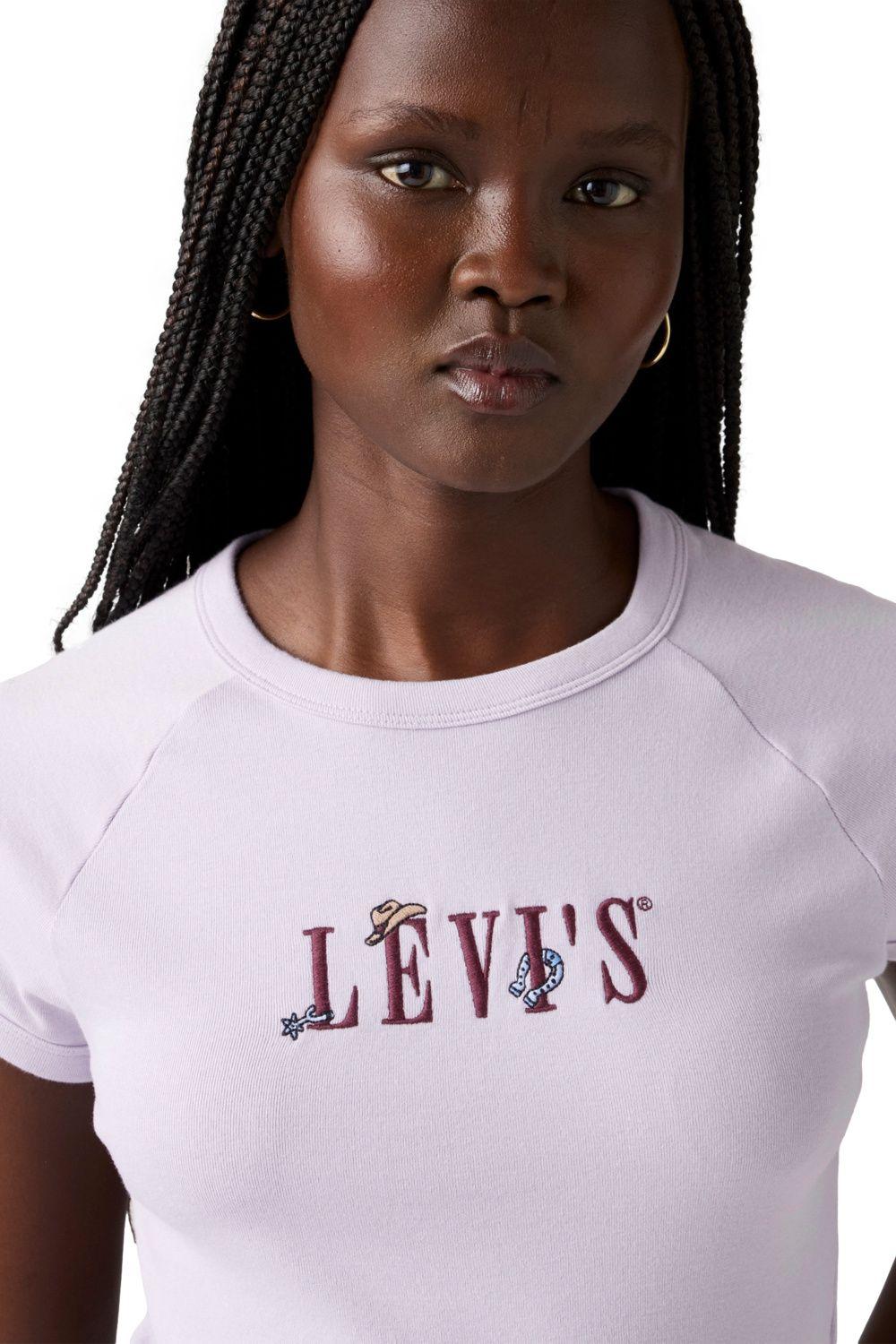 Polera Mujer Riley Raglan Tee Morado Levis 003R2-0002-3