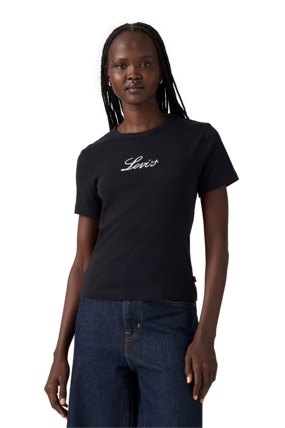 Polera Mujer Graphic Rickie Tee Negro Levis 17944-0107-0