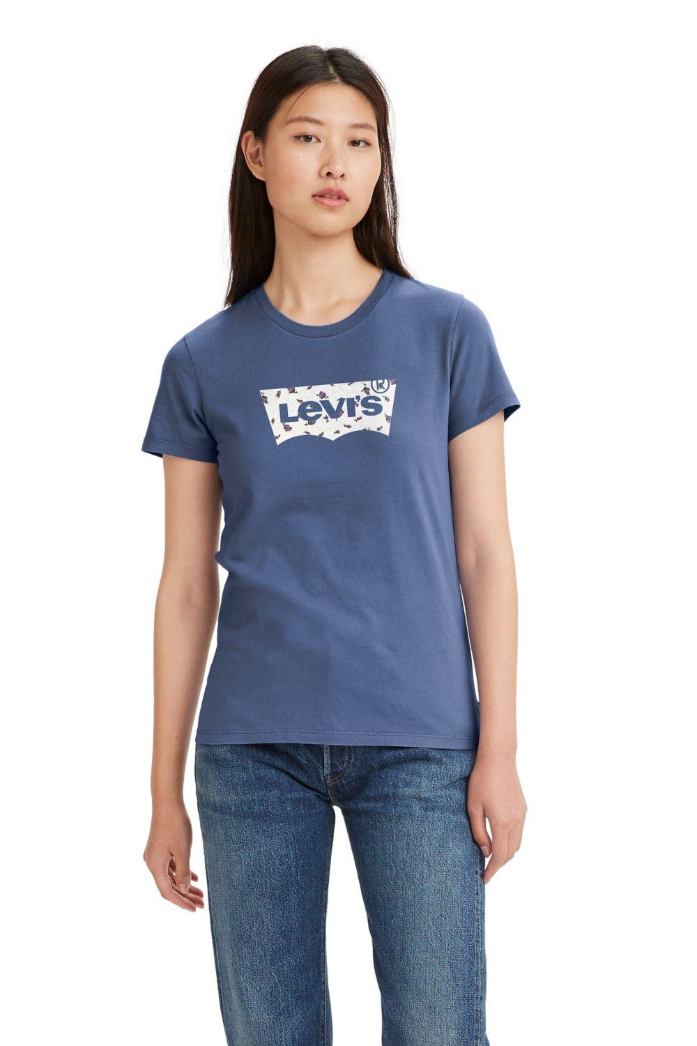 Polera Mujer Regular Fit Lisa Azul Levis 17369-2491-0