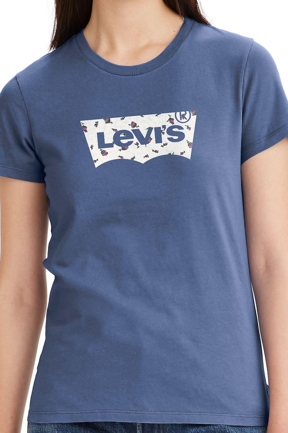 Polera Mujer Regular Fit Lisa Azul Levis 17369-2491-2