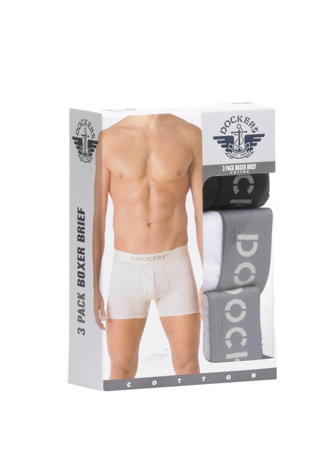 Boxer Brief (3 Pack) Negro/Blanco/Gris DMCR3-0000-0