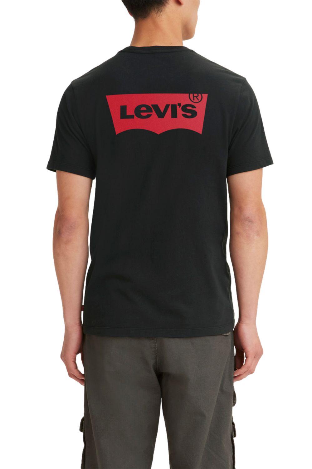Polera Hombre Cuello Redondo Negro Levis 22491-1181-1