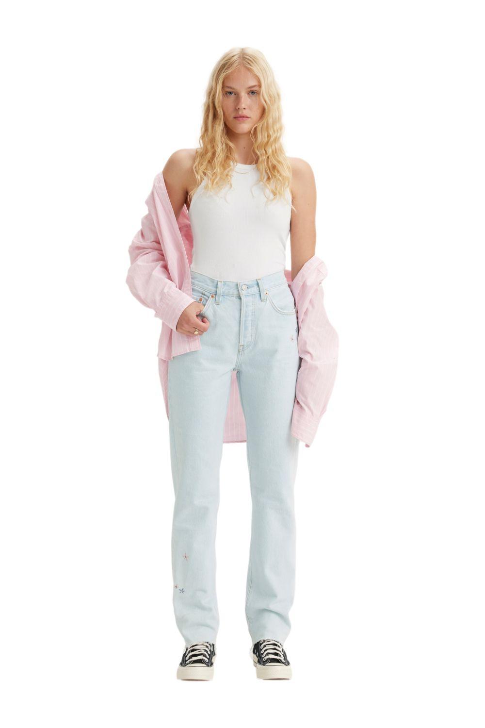 Jeans Mujer 501 Original Fit Azul Levis 12501-0520-3