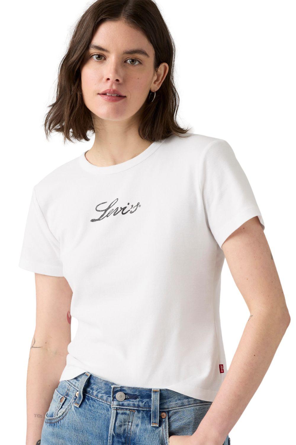 Polera Mujer Graphic Rickie Tee Blanco Levis 17944-0110-2