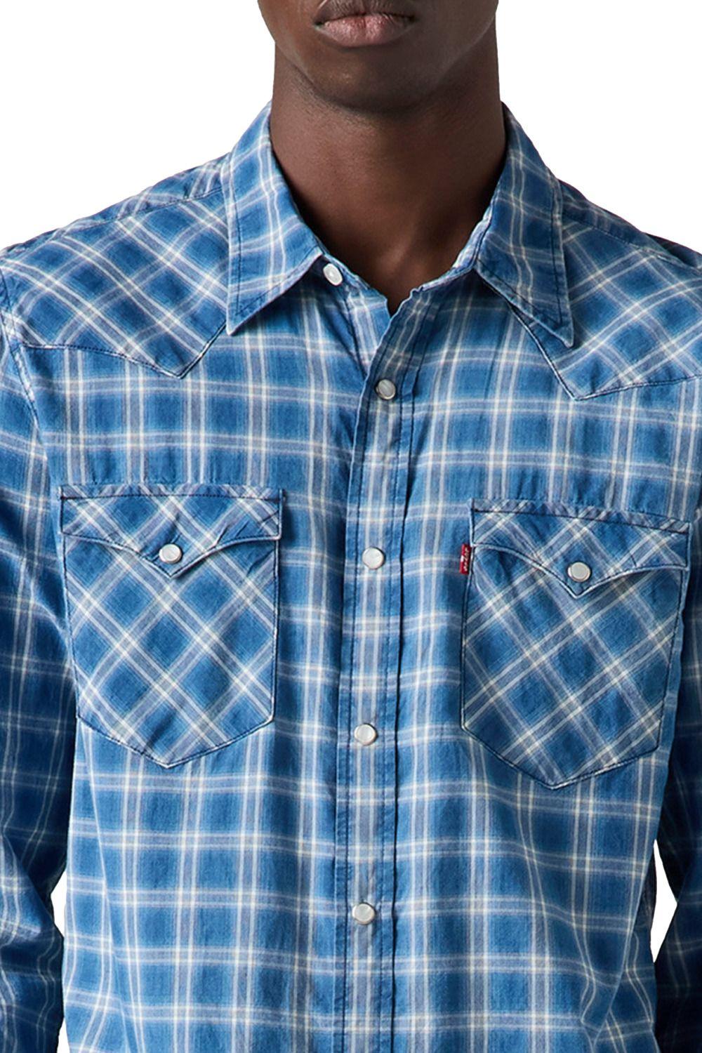Camisa Hombre Classic Western Straight Azul Levis 85745-0198-2