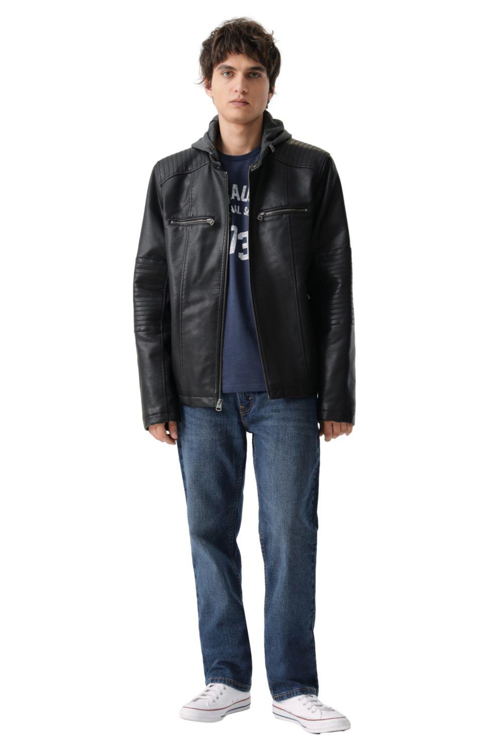 Chaqueta Hombre Cut Racer W/ Hood Negro Levis 59491-0563-3