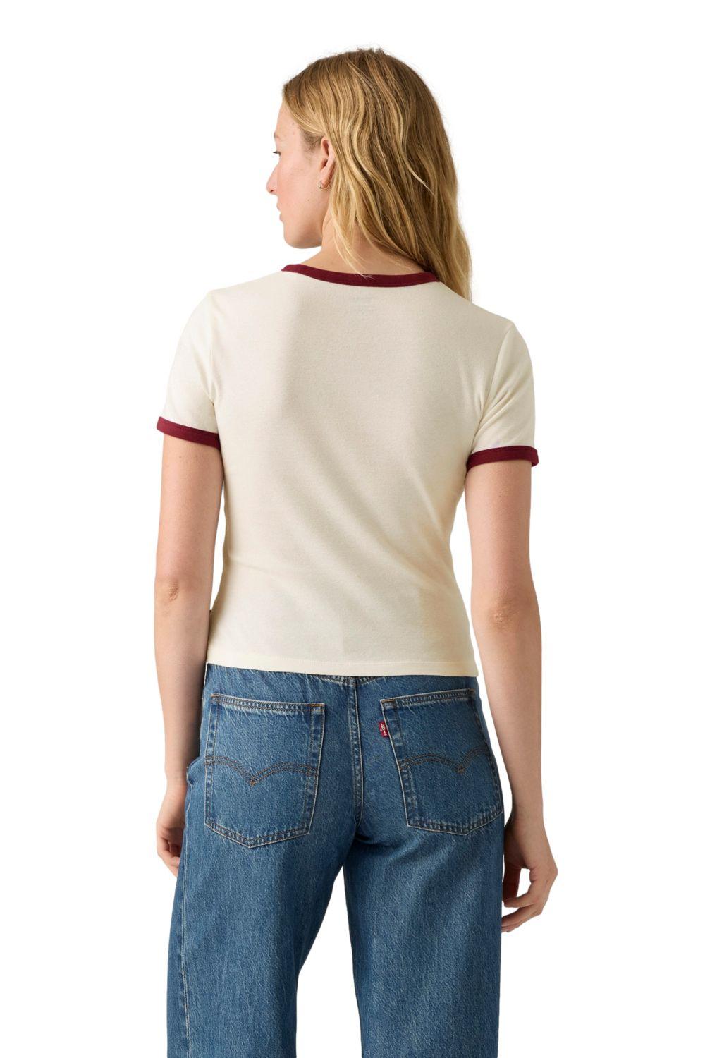 Polera Mujer Graphic Ringer Rickie Blanco Levis A3519-0027-1