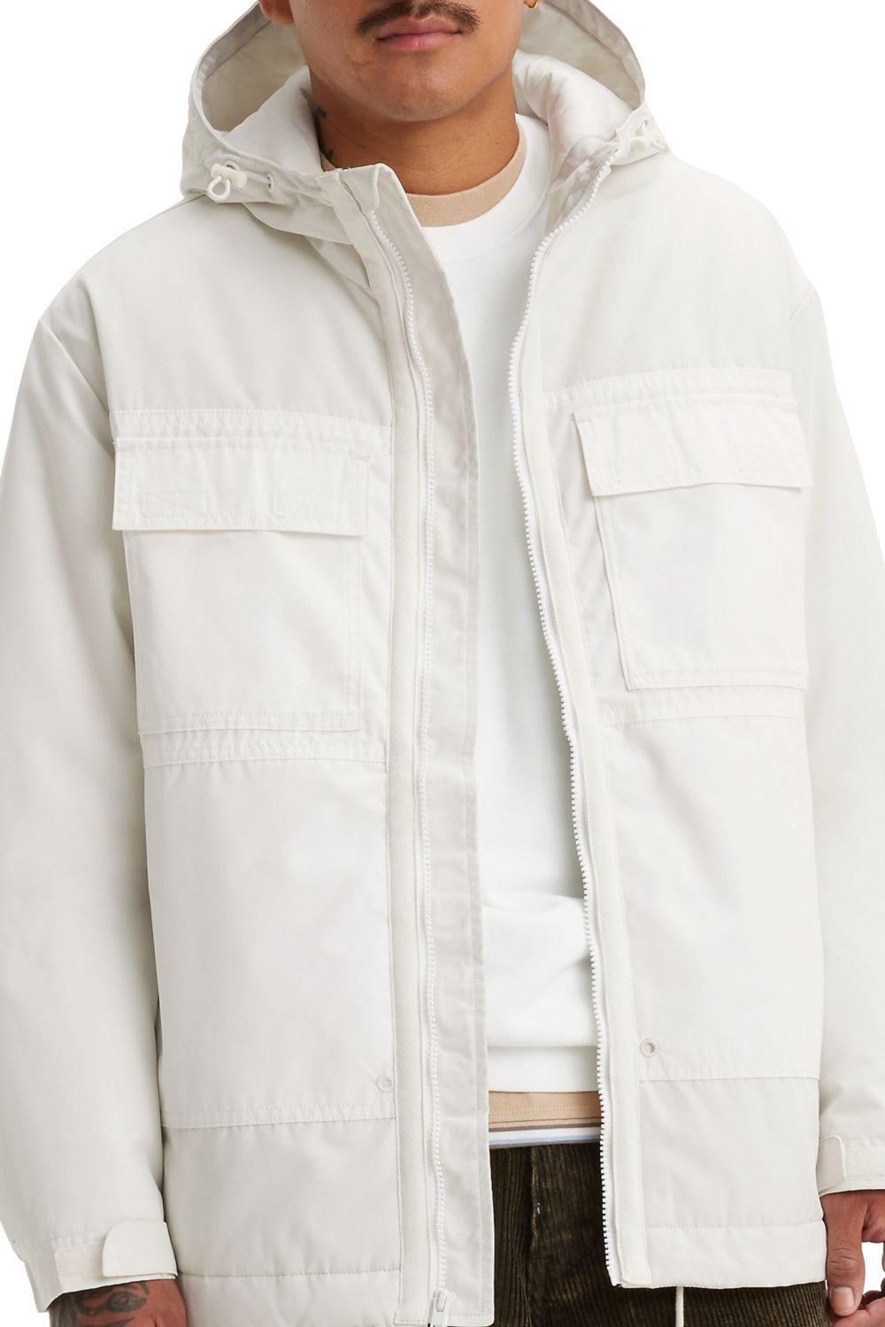 Chaqueta Hombre Relaxed Fit Hooded Blanco Levis A7261-0001-0