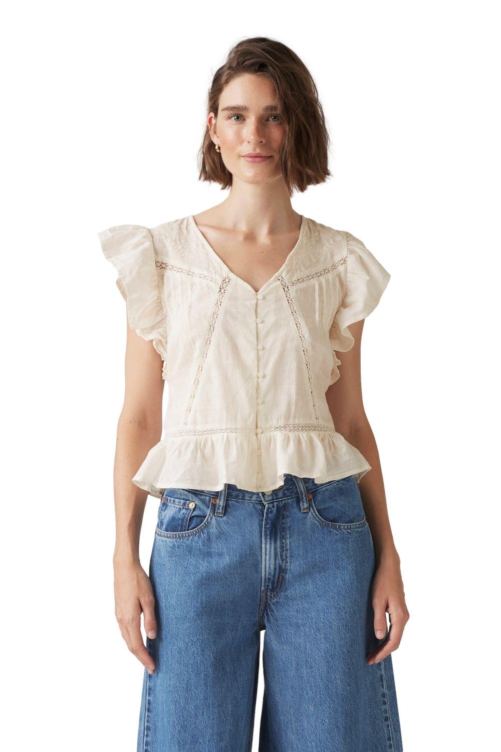 Blusa Mujer Aniston Blouse Beige Levis 001SH-0000-0