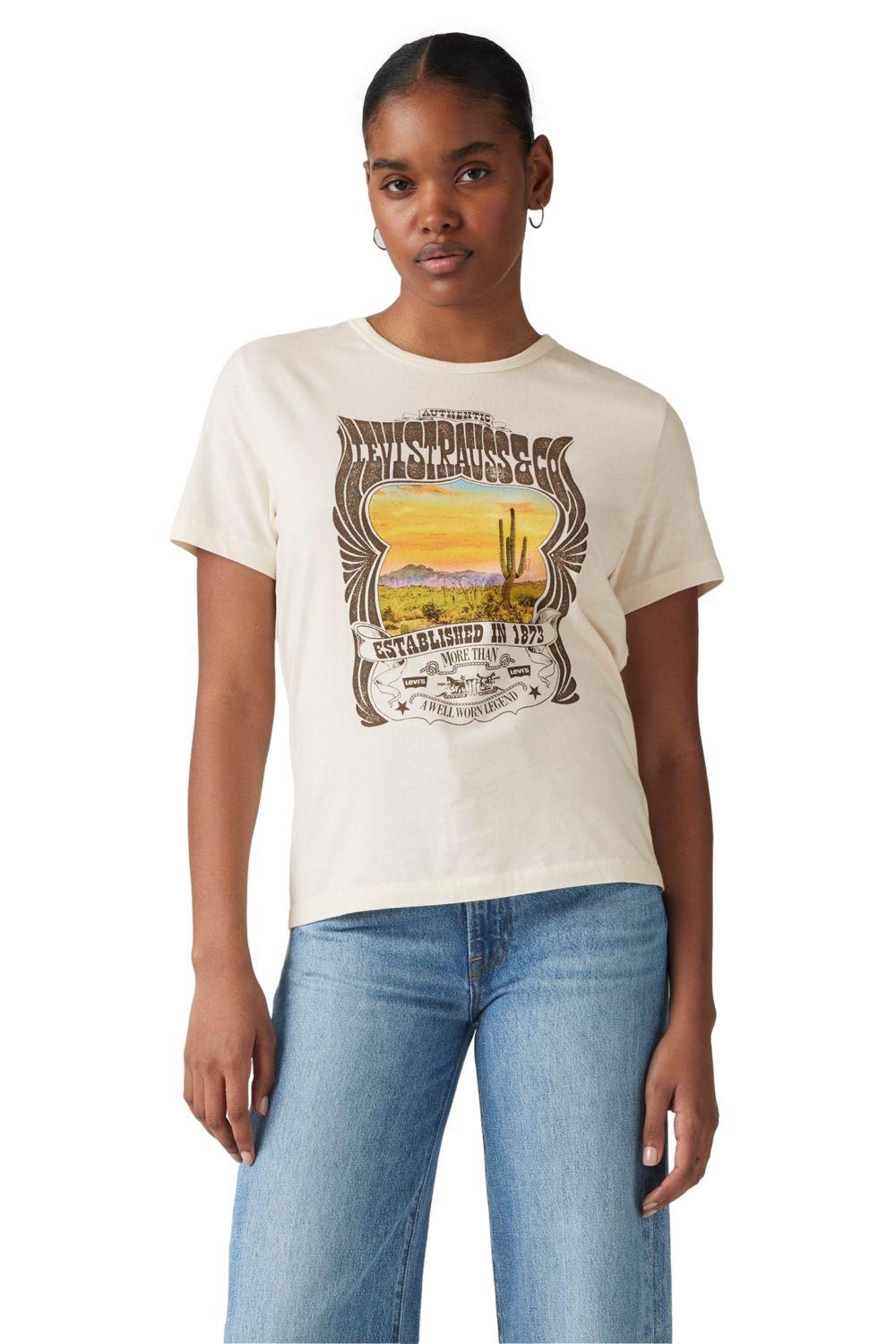 Polera Mujer Graphic Iconic Tee Beige Levis A8802-0043-0