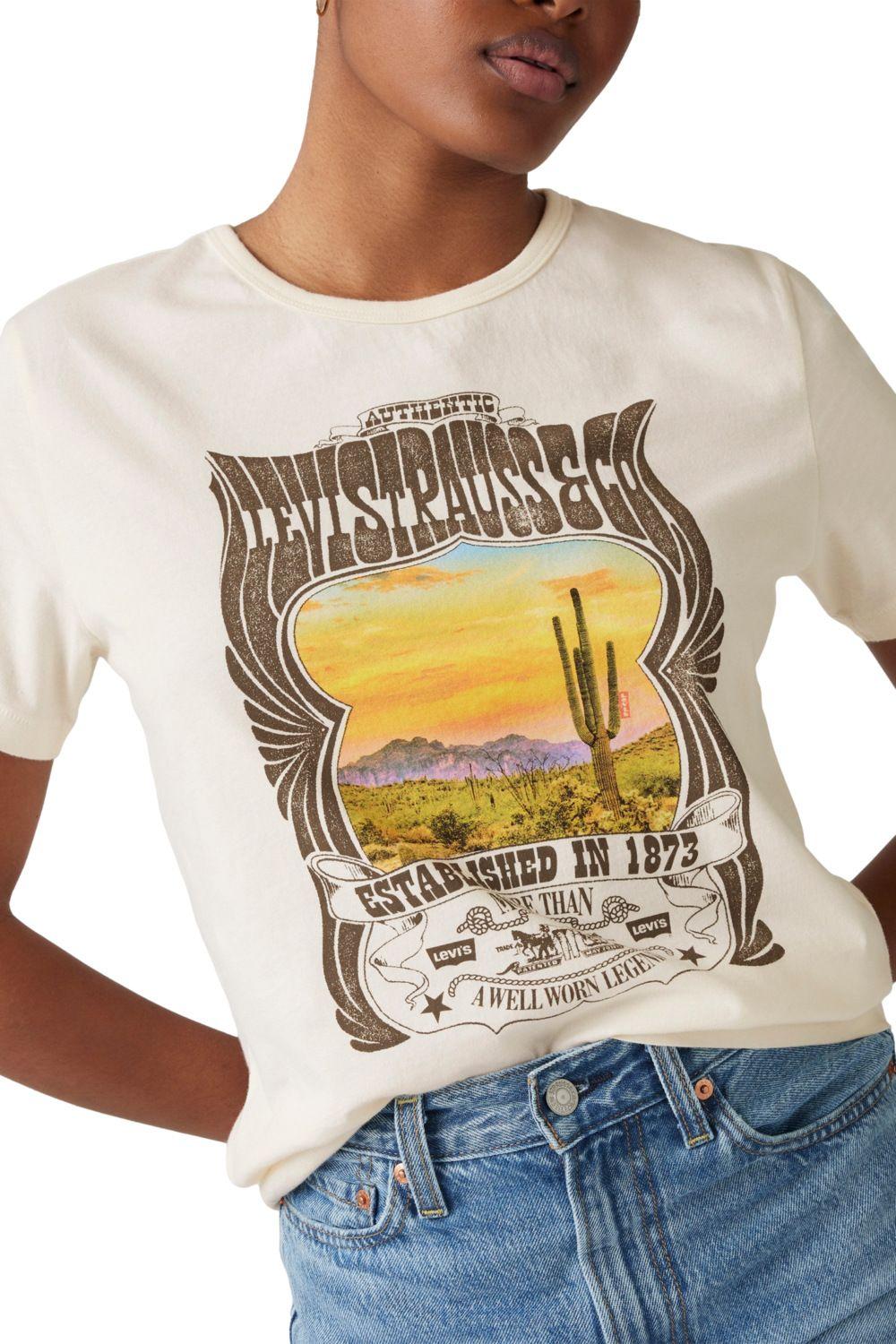 Polera Mujer Graphic Iconic Tee Beige Levis A8802-0043-3