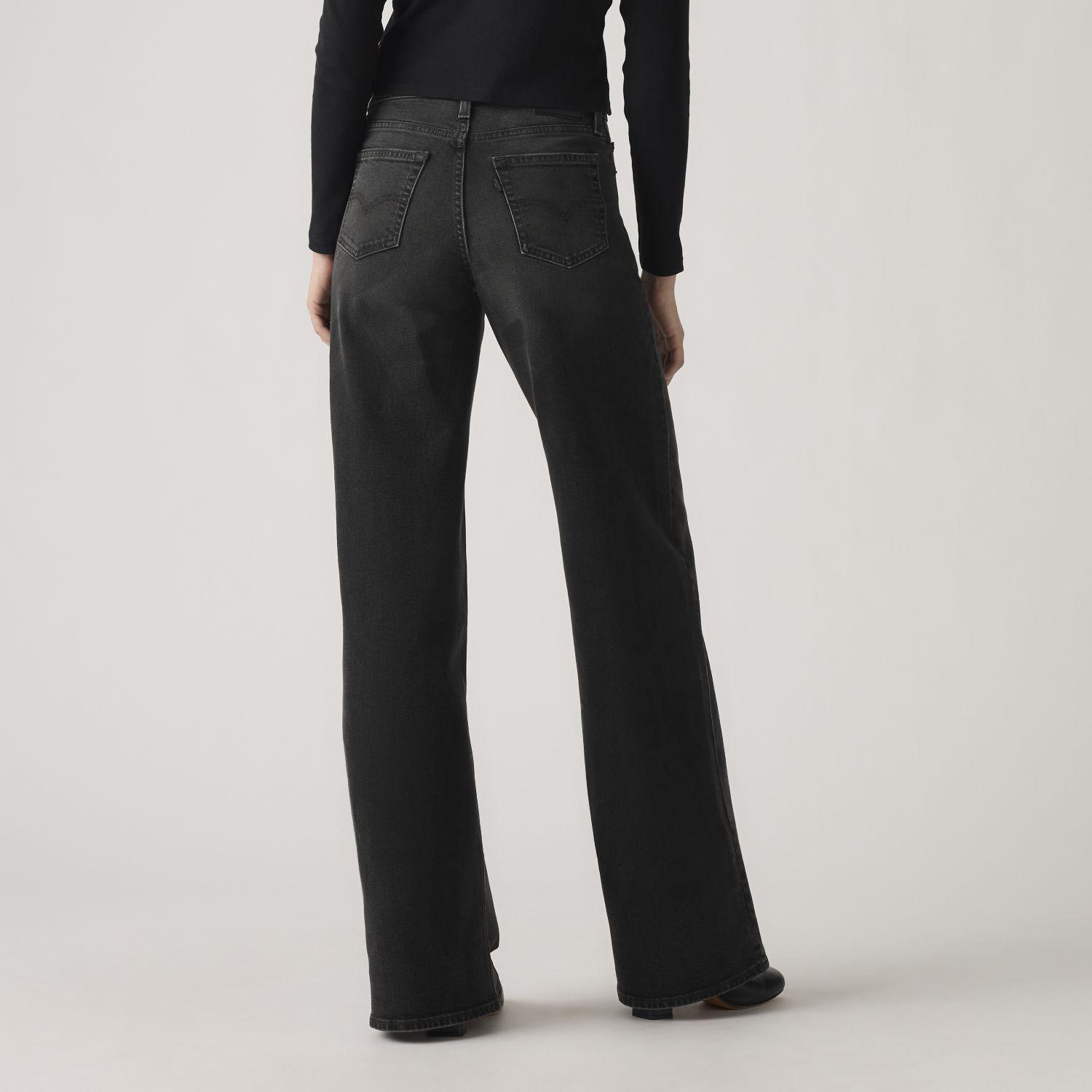 Jeans Mujer High Rise 728 Wide Leg Negro Levis 0039B-0000-3
