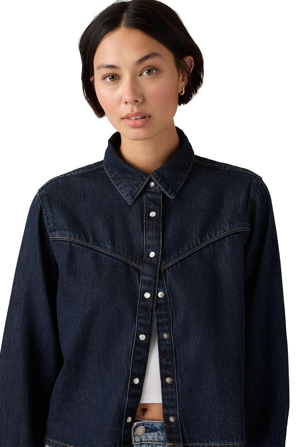 Blusa Mujer Logan Tencel Shacket Azul Levis 005DW-0000-2
