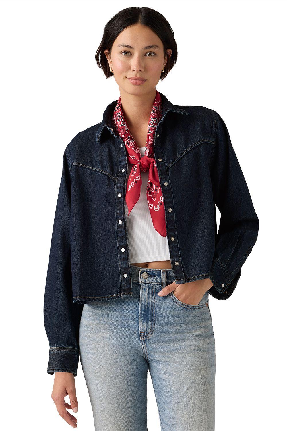 Blusa Mujer Logan Tencel Shacket Azul Levis 005DW-0000-3